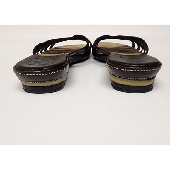 Cole Haan Air Kaitlin Women's Dark Brown Leather Slide Sandals Shoes Size 10AA - Picture 7 of 12